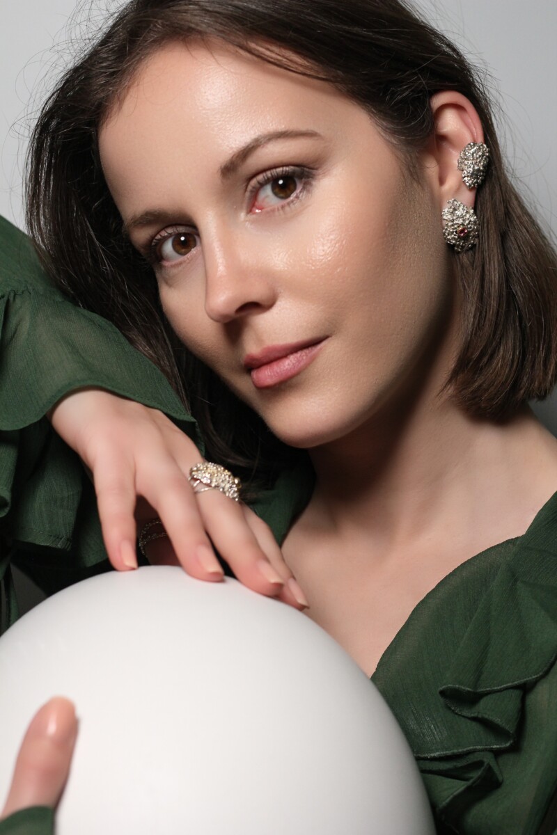 kolczyki i nausznica z kolekcji wenus