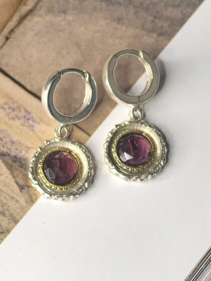 Kolczyki z granatami MMK315