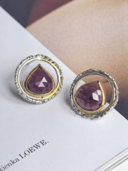 Kolczyki z granatami MMK323