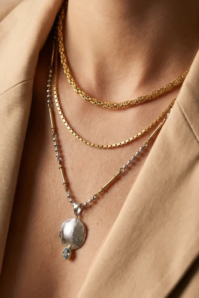 Jak układać naszyjniki warstwowo by ładnie się układały?