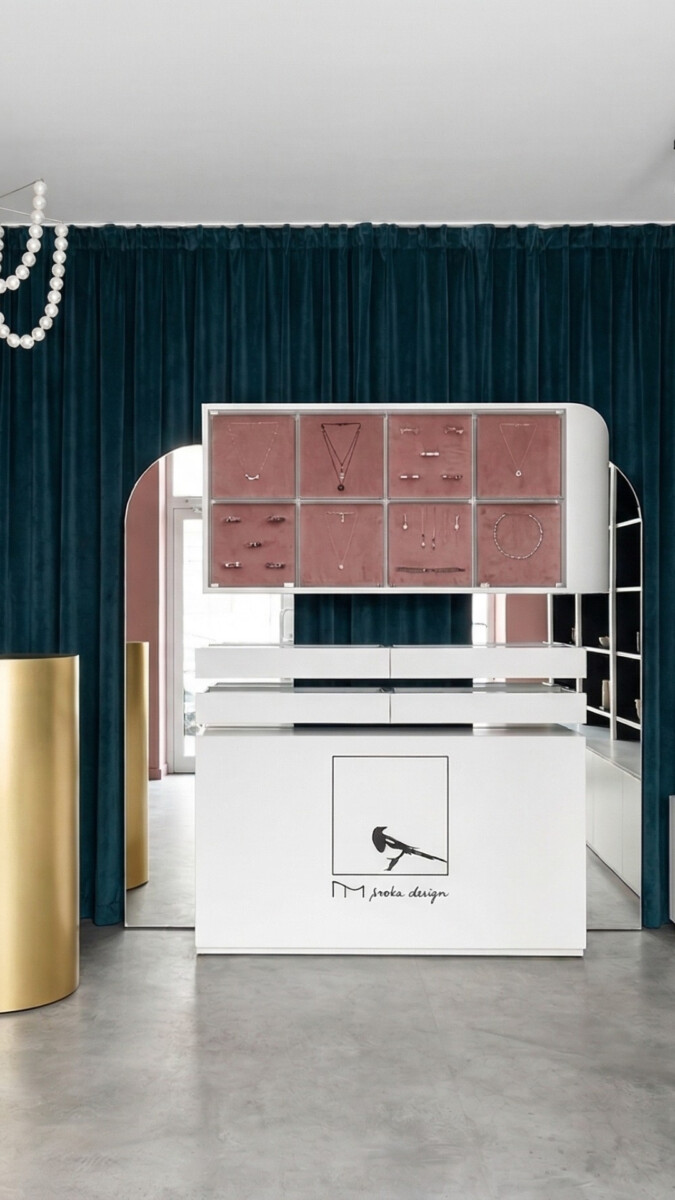 Ekspozycja biżuterii premium - butik MM Sroka Design
