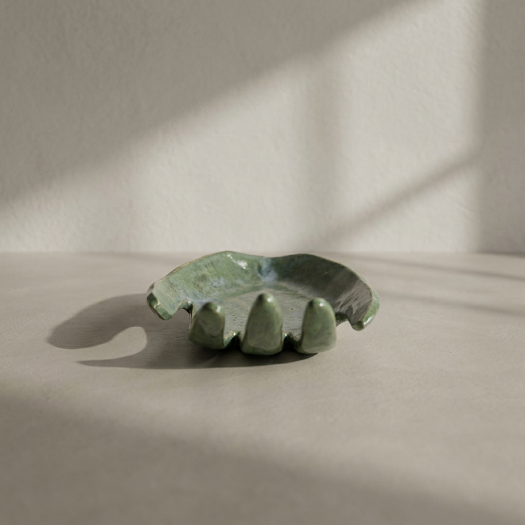 Ceramiczna podstawka - dłoń na biżuterię 3 dłoń na biżuterię