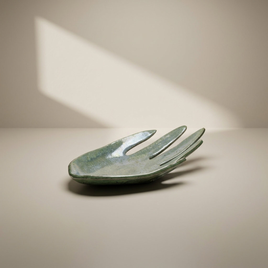 Ceramiczna podstawka - dłoń na biżuterię 1 dłoń na biżuterię