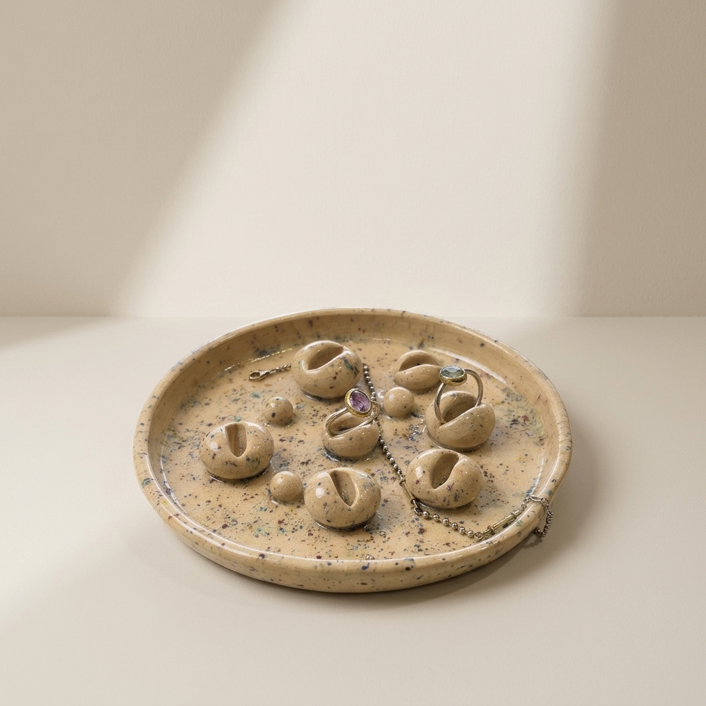 Ceramiczna taca na biżuterię 1 Ceramiczna taca na biżuterię